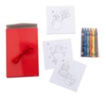 kerstkleurset van 8 stuks kaarten in doos