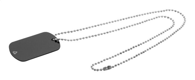 id tag met kogelketting delta van recycled alu