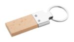 sleutelhanger rechthoekig met beukenhout
