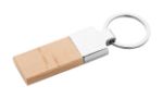 sleutelhanger rechthoekig met beukenhout