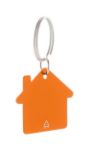 sleutelhanger ral met metalen ring huisvormig