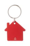 sleutelhanger ral met metalen ring huisvormig