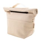 recycled canvas koeltas met voorvak roll top