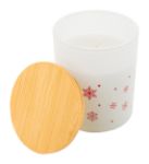 kerst geurende plantaardige waskaars met deksel