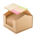 huisvormig recycled kartonnen notitiedispenser