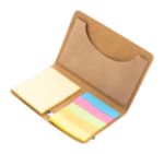 kaarthouder sticky notitieblok kraftpapier eco