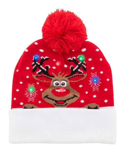 kerst 6 led lampjes wintermuts met 3 lichtmodi