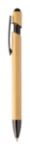 bamboe balpen en touch screen glanzend metallic