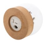 kerstdecoratie sneeuwbolvormig en verlicht mdf