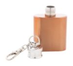 rss heupfles sleutelhanger glanzend metallic 30 ml