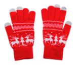 kerst touchscreen gebreide handschoenen 1 maat