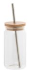 mason jar beker 450 ml met bamboe deksel