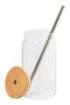 mason jar beker 450 ml met bamboe deksel