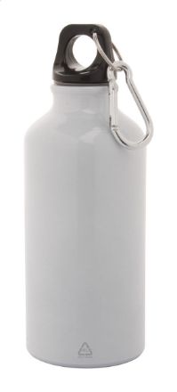fles van recycled aluminium karabijnhaak 400 ml