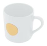 keramische mok messing plaat gravure 330 ml