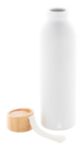 recycled aluminium fles 600 ml bamboe deksel