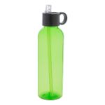 rpet bidon fitba 500 ml fliptop deksel en rietje - groen