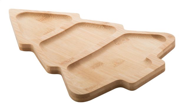 kerst snackbord kongle van bamboe vorm kerstboom