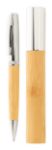 metalen balpen siduru met draaimechanisme bamboe