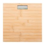 oplaadbare digitale badkamerweegschaal bamboe