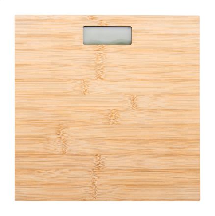 oplaadbare digitale badkamerweegschaal bamboe