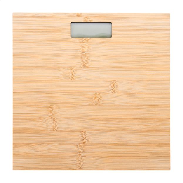 oplaadbare digitale badkamerweegschaal bamboe