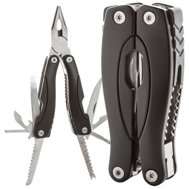 rvs multi pincet met aluminium handvat.