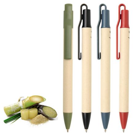 liliana balpen van suikerrietpapier - blauwe inkt