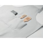 lang, verstelbaar keukenschort van 240 g/m2