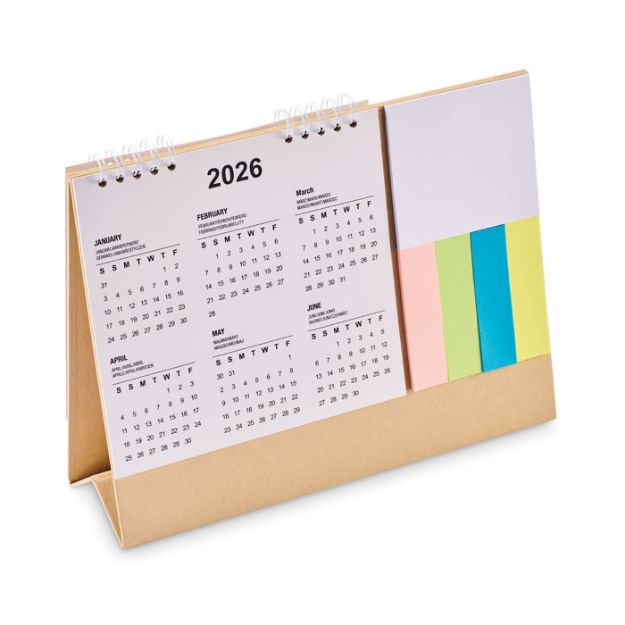 bureaukalender voor 4 jaar met memoblok