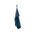 microvezel handdoek 30 cm x 50 cm met ophanglus - blauw