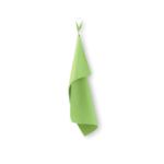 microvezel handdoek 30 cm x 50 cm met ophanglus - limegroen