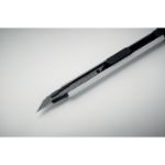 klein intrekbaar afbreekmes met carbonstalen mes