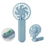 draagbare opvouwbare ventilator met 3 snelheden - licht blauw