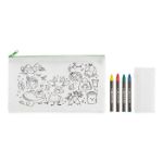 etui met 4 krijtjes om zelf in te kleuren