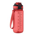 motiverende rpet sportdrinkfles met rietje 700 ml - 