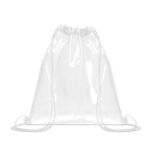 transparante trekkoordtas met polyester koord - wit