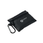 compacte ehbo-set in rpet-etui met karabijnhaak
