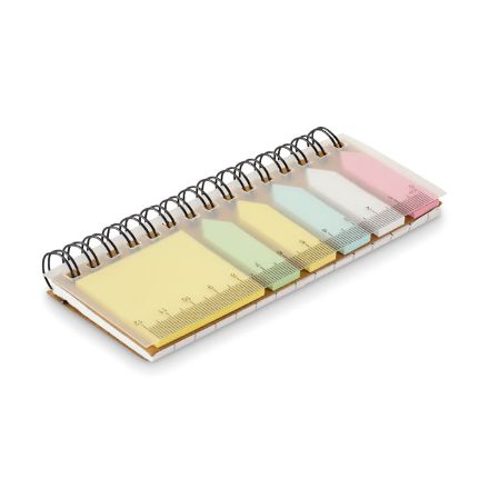 pp memoblok met sticky notes en 5 paginamarkers
