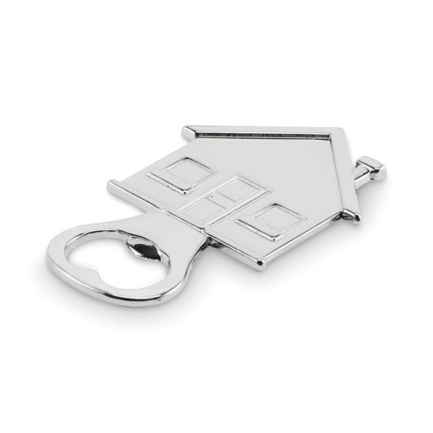 flesopener in huis-vorm van zinklegering