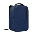 handbagage rugzak met 180 graden opening - blauw