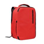handbagage rugzak met 180 graden opening - rood