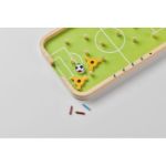 houten voetbalspel met spelers, bal en schutter