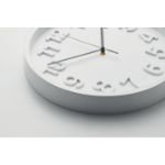 pp wandklok met aluminium wijzers