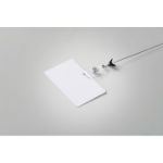 badge 5,4 x 8,6 cm aan lanyards