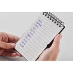 waterafstotend notitieboekje dubbelspiraal 50 vel