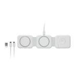 opvouwbaar station met 3 draadloze oplaadpunten