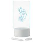 verlicht led memobord met kleurveranderend licht