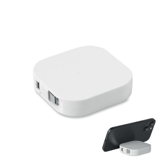 uittrekbare oplaad-/datakabel met telefoonhouder