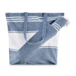 set van strandtas met hamamdoek 180 g/m2